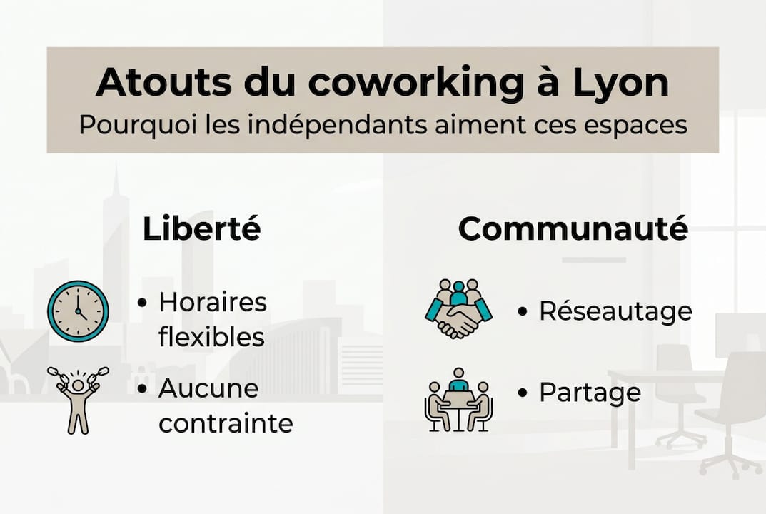 Les atouts du coworking à Lyon en un coup d’œil
