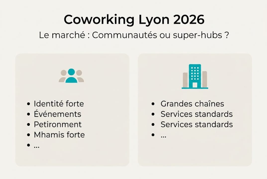 Panorama des espaces de coworking à Lyon : chiffres clés et tendances en infographie