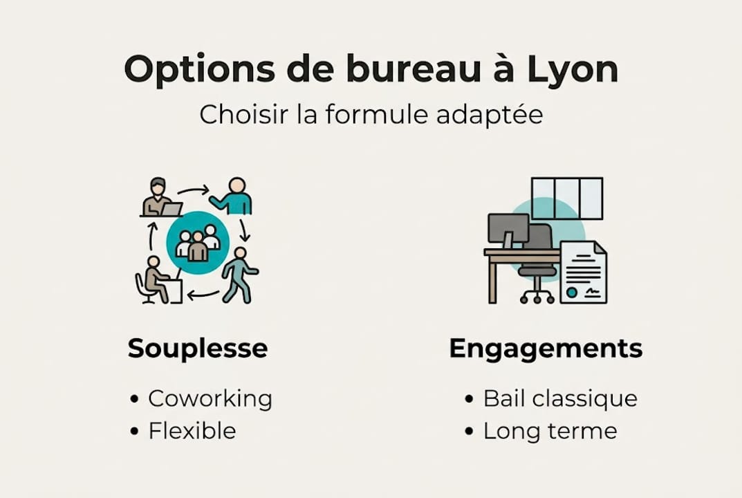 Panorama des solutions pour installer vos bureaux à Lyon en un coup d'œil