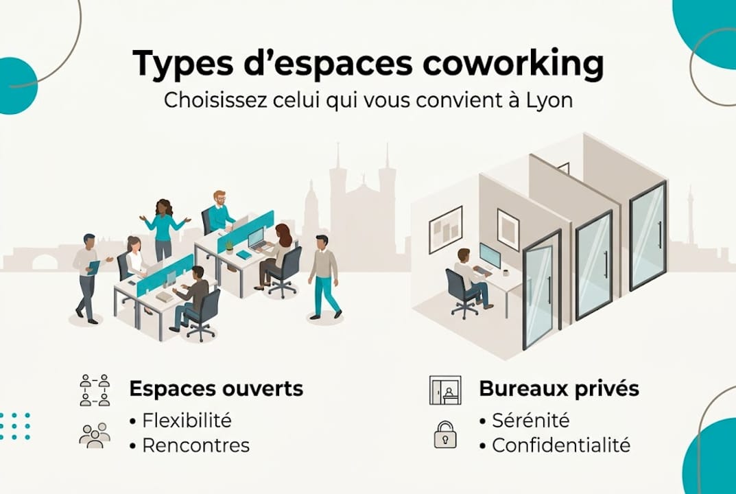 Découvrez en un coup d’œil l’univers du coworking à Lyon grâce à notre infographie dédiée.