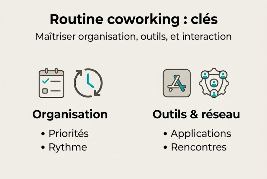 Visuel pratique : comment organiser son espace de coworking et quels outils adopter ?