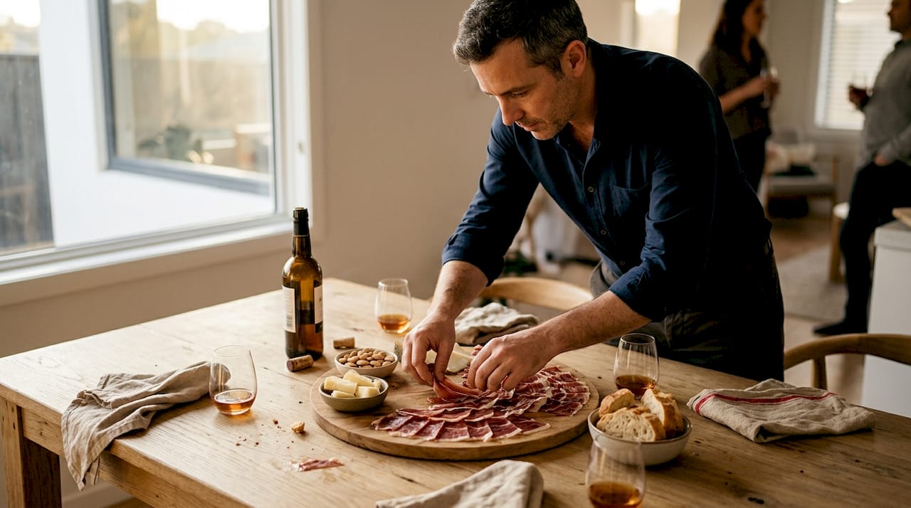 Serve Pata Negra ham like a connoisseur: 5 key steps 4 Arranging Pata Negra on charcuterie board with sides