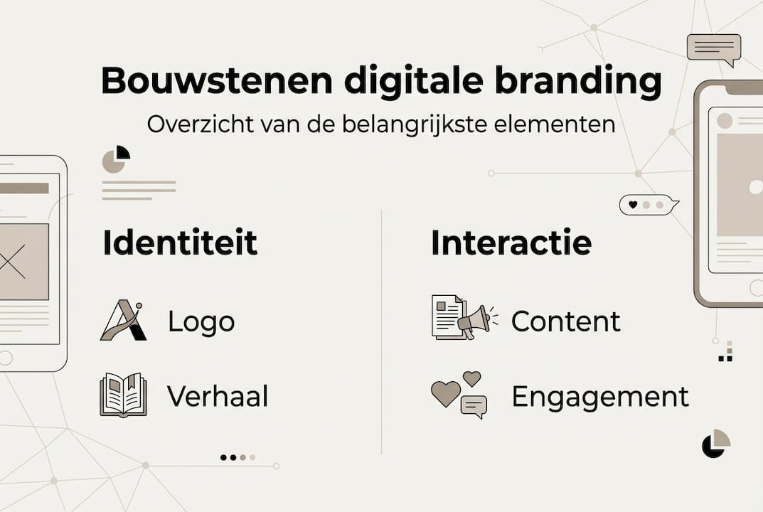 Infographic: de essentiële bouwstenen van digitale branding