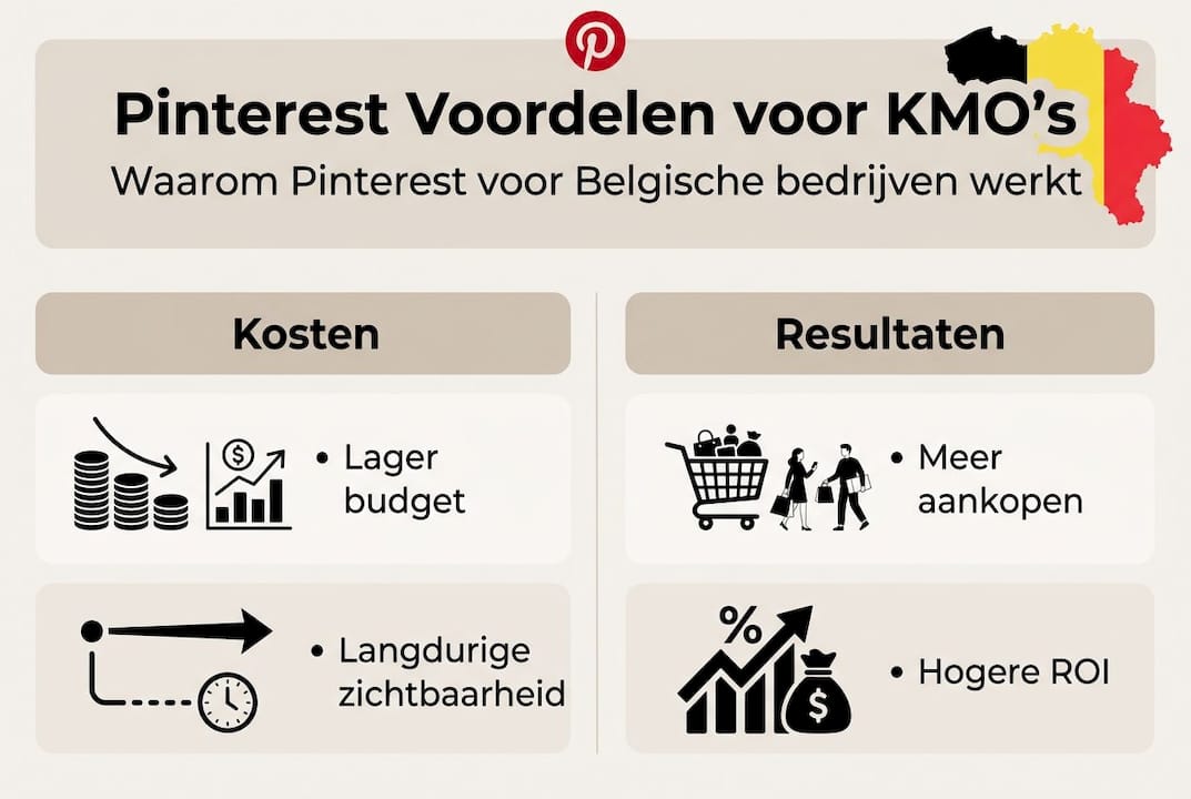 Pinterest infographic: voordelen en succesverhalen voor kmo’s