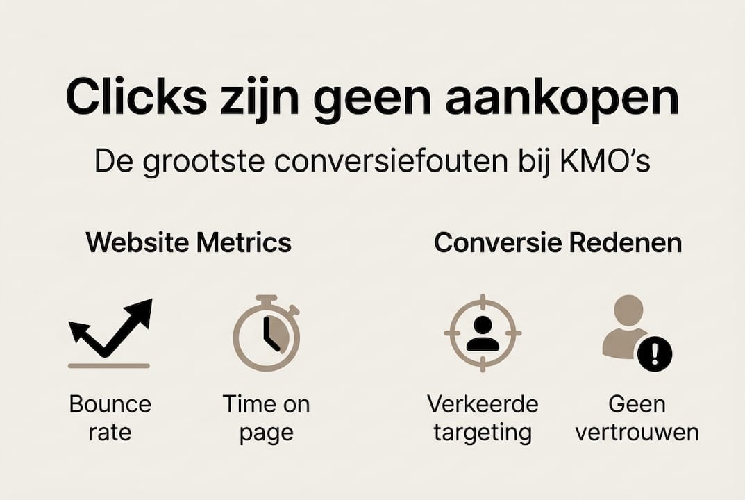 Infographic: De belangrijkste conversieknelpunten voor KMO’s in kaart gebracht