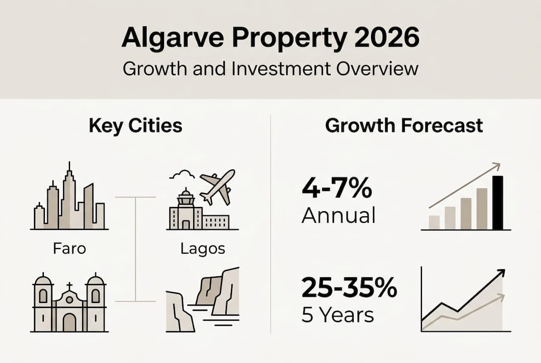 Infographic Algarve property growth and investment
