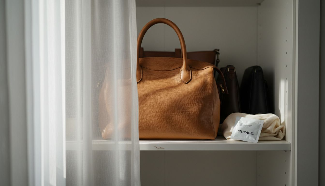 Handtasche sicher aufbewahren in regal