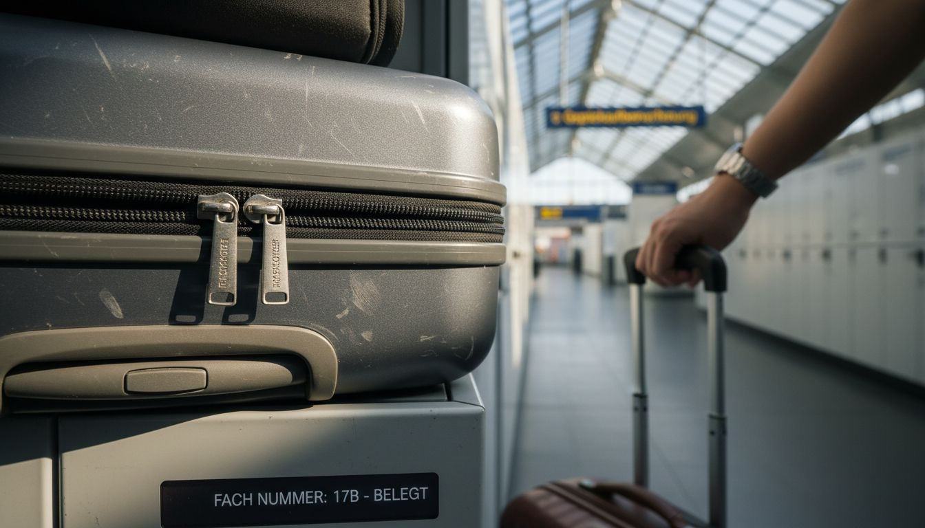 Robustes Material eines Business-Trolleys im Detail