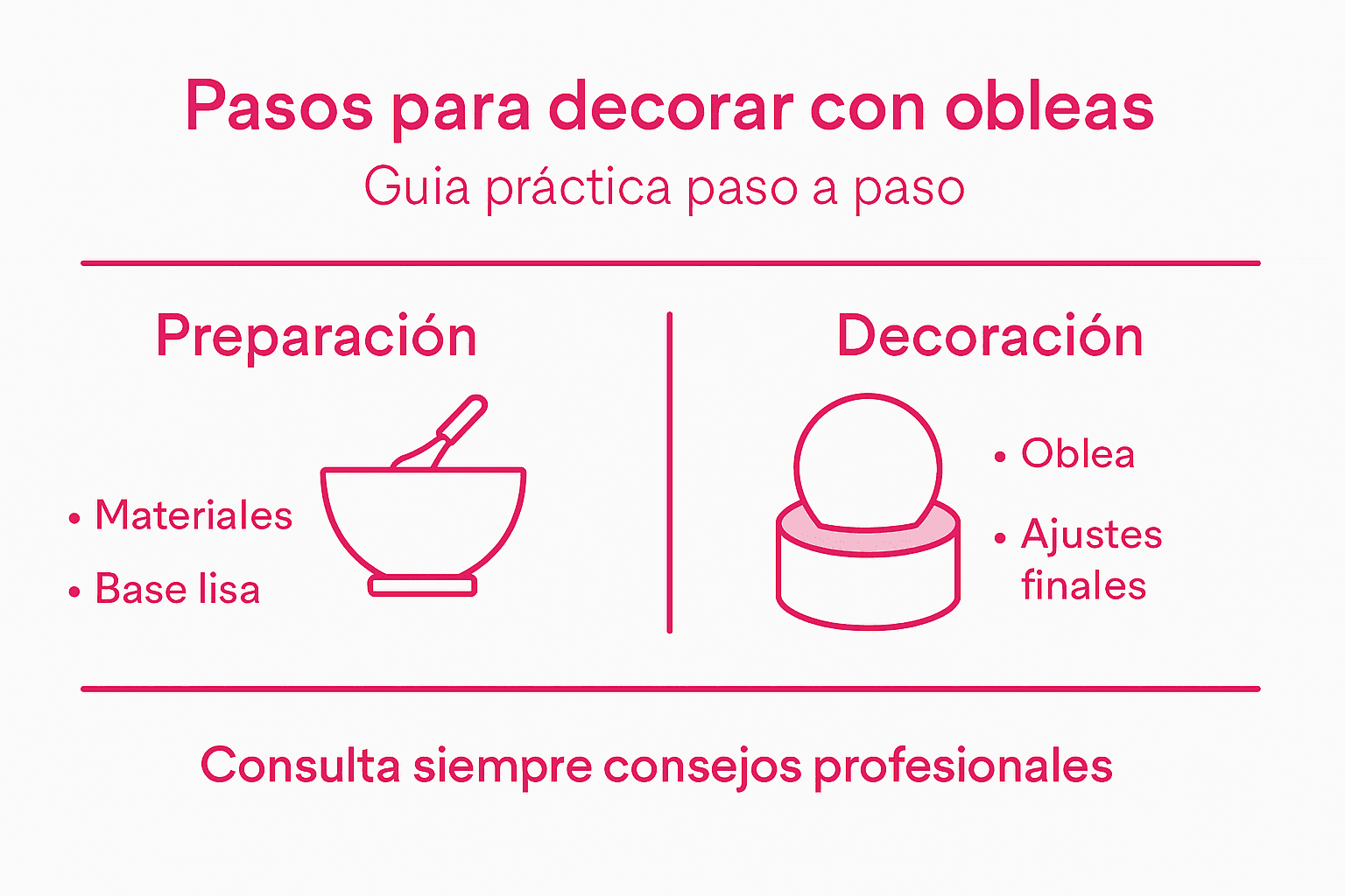 Guía visual: cómo decorar una tarta paso a paso