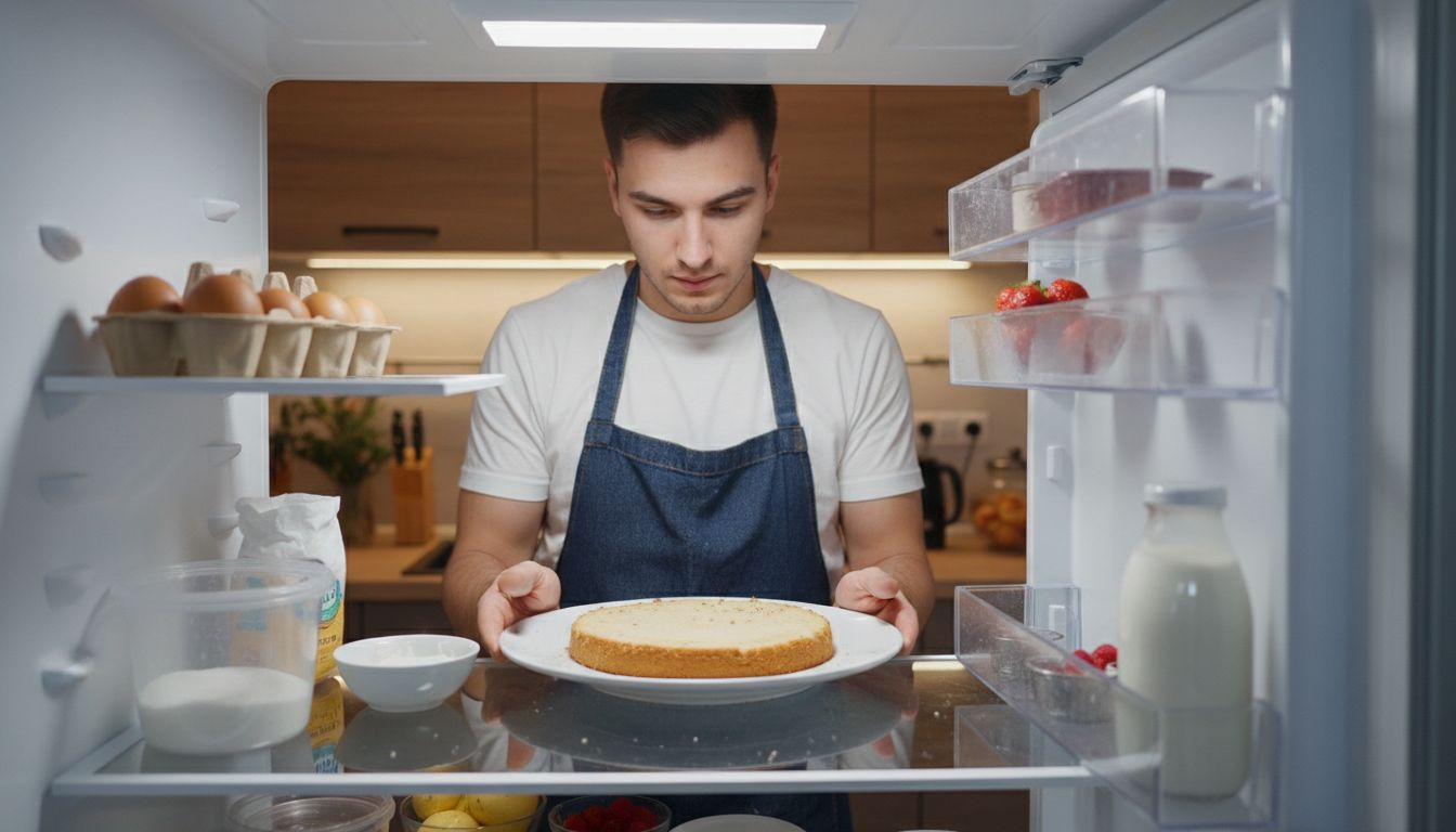 Bolo a refrescar no frigorífico
