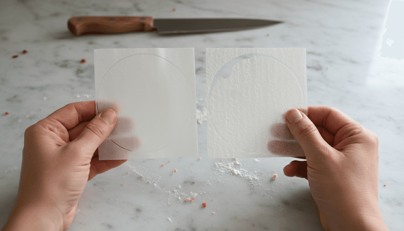 Diferenças entre folha de açúcar e folha de hóstia