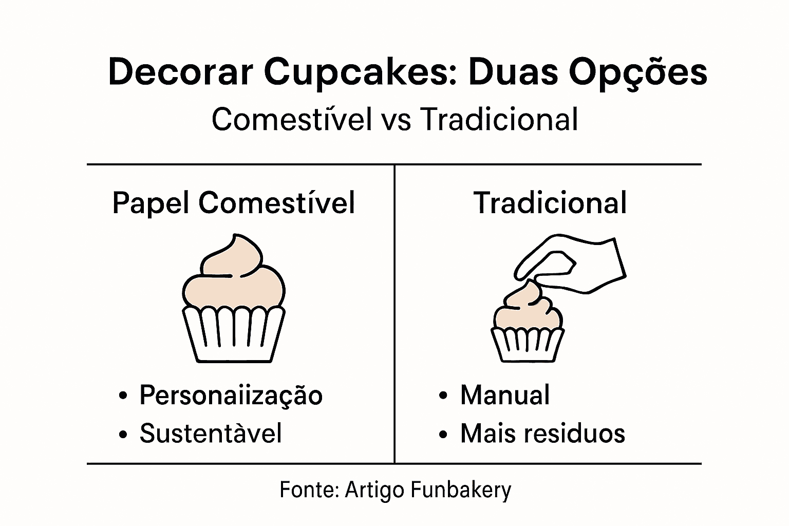 Infográfico: comparação entre papel comestível e papel convencional