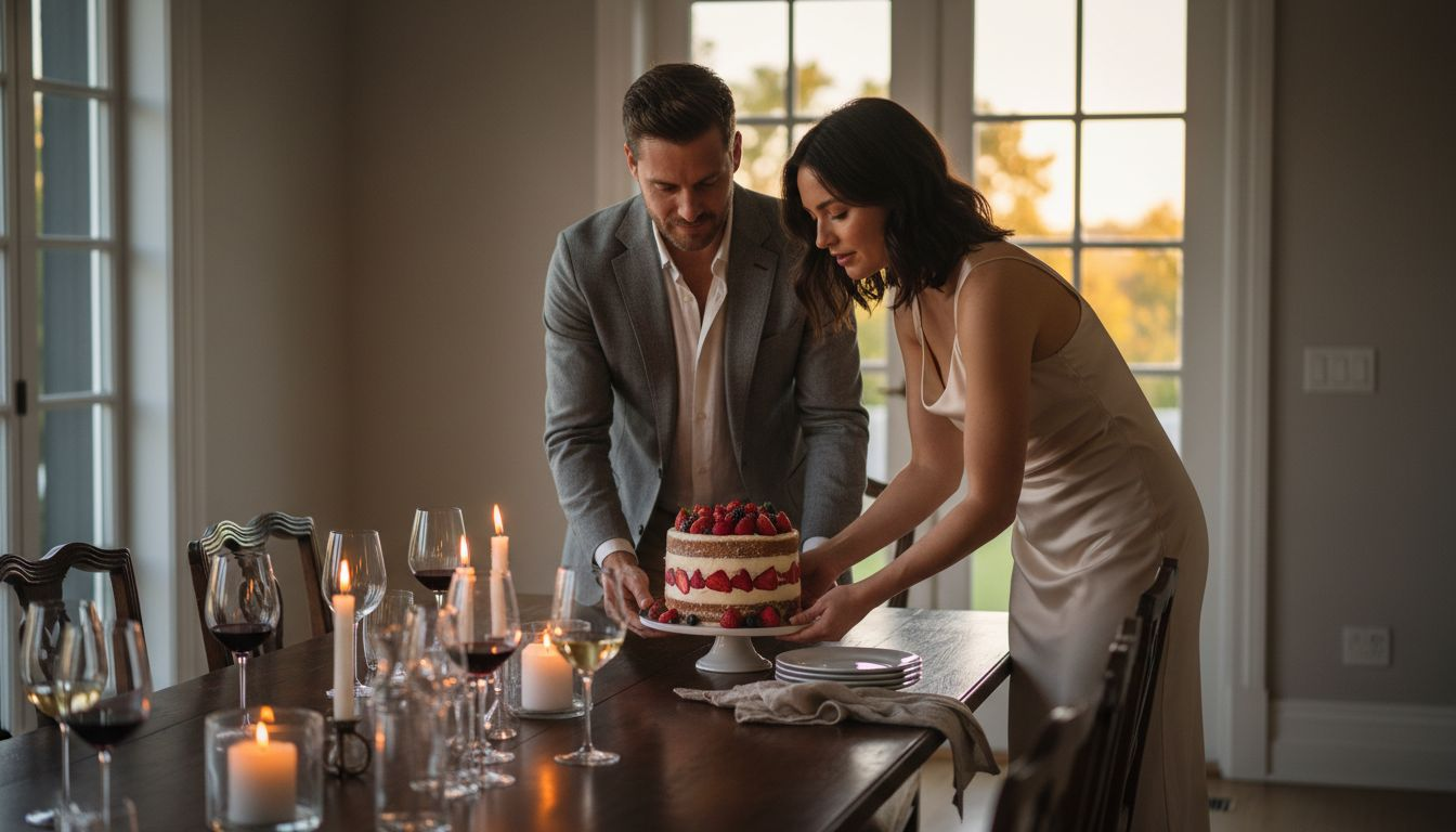 Bolo naked rústico a dar um toque especial a uma festa de adultos em casa
