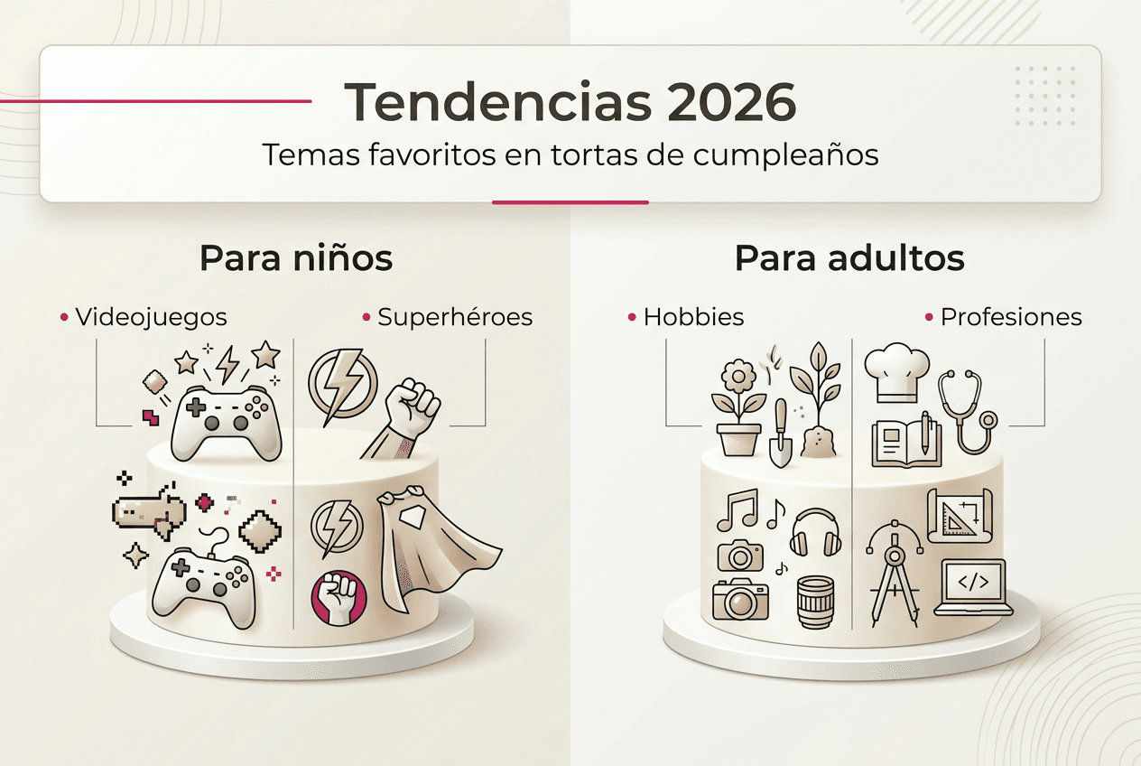 Tendencias en pasteles de cumpleaños: todo lo que está de moda este año