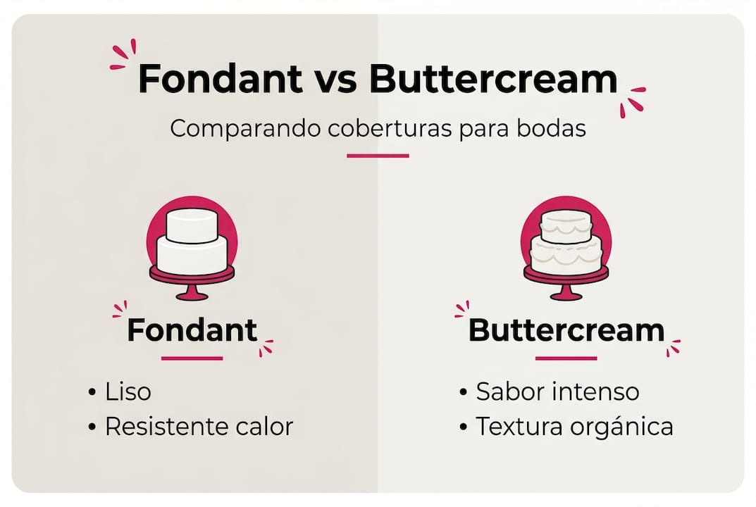 Infografía: ¿En qué se diferencian el fondant y el buttercream?