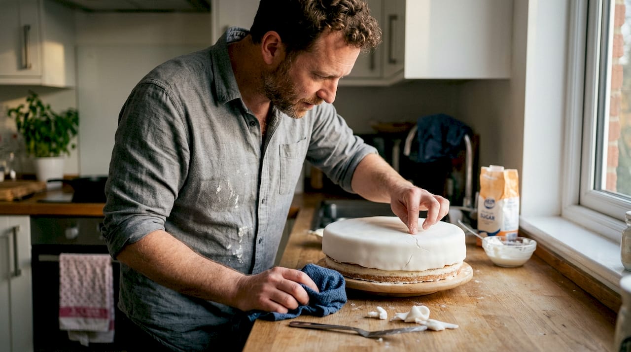 Cómo solucionar las grietas en el fondant de un pastel