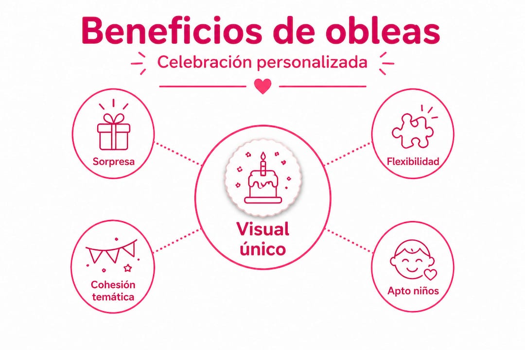 Infografía jerárquica que destaca las ventajas de los wafers