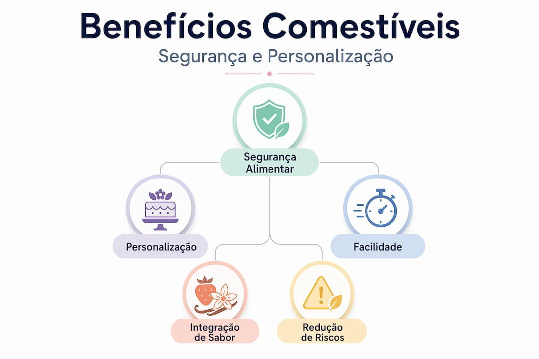 Infografia: Vantagens das Decorações Comestíveis
