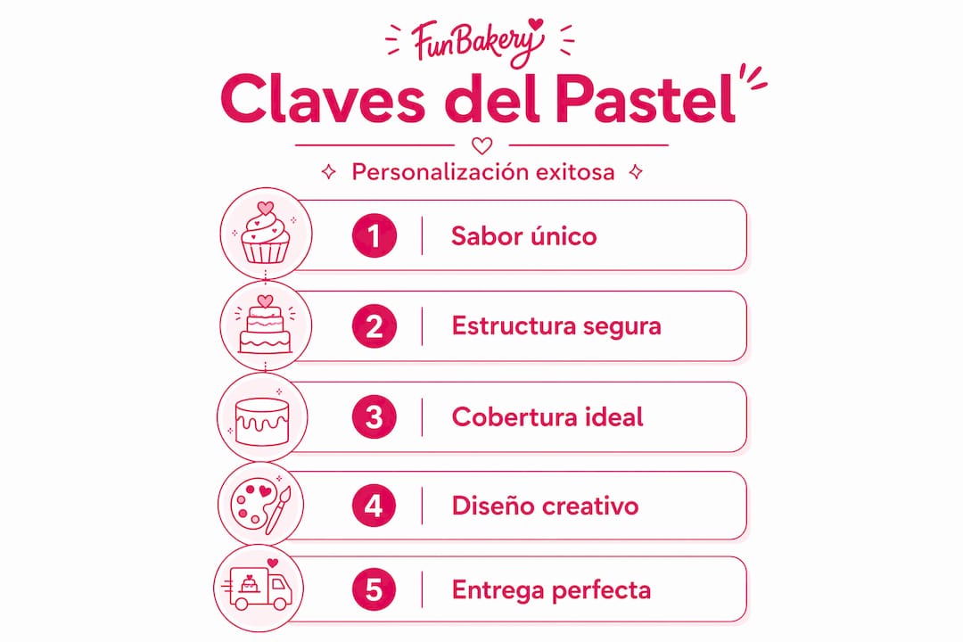Guía visual para crear tu pastel a medida