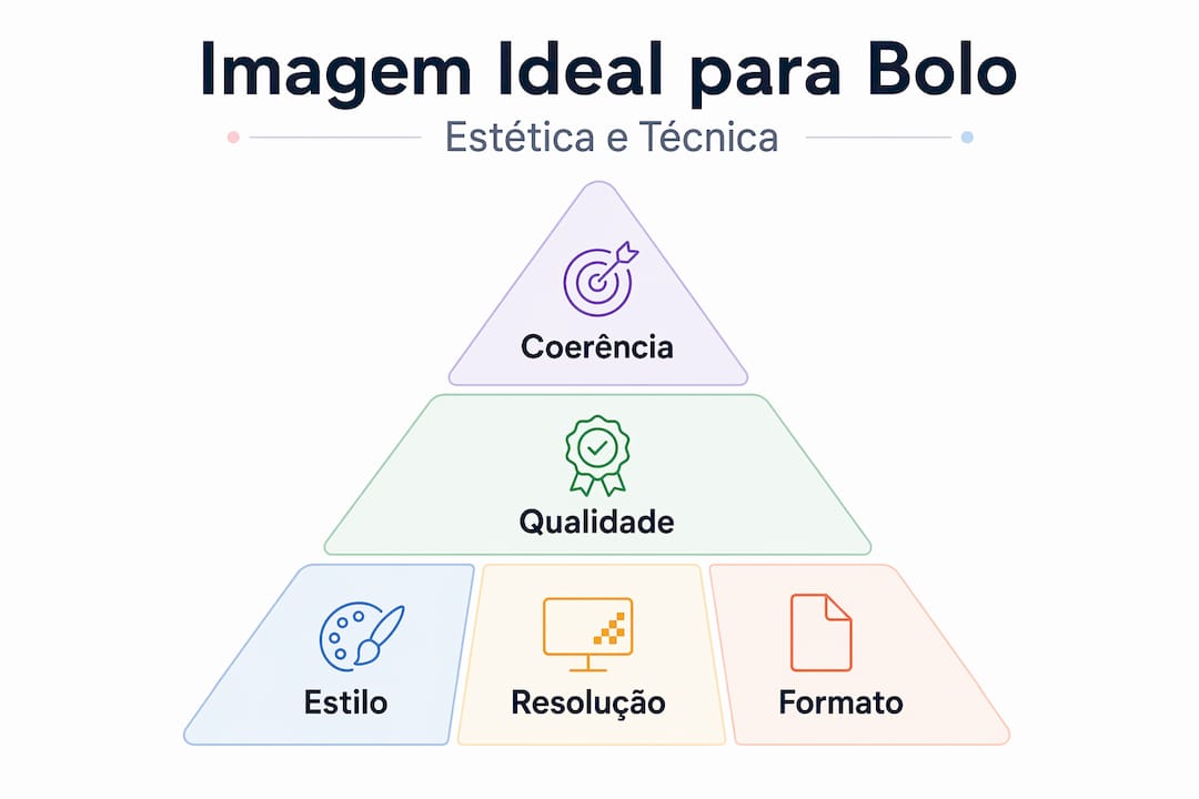 Infográfico: critérios a ter em conta na avaliação estética e técnica de bolos