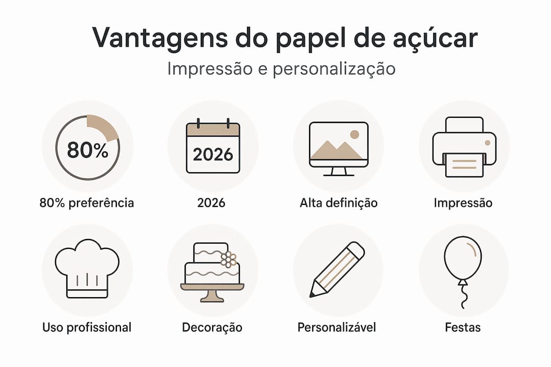 Descubra, através deste infográfico, os principais benefícios do papel de açúcar.