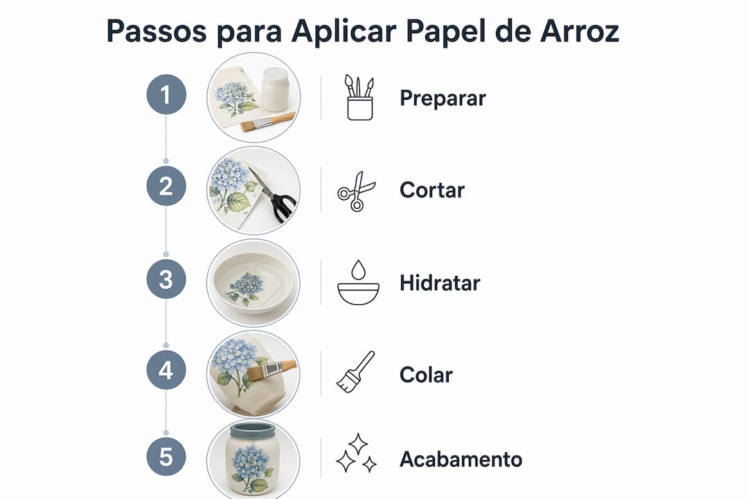 Guia prático: como colocar papel de arroz passo a passo