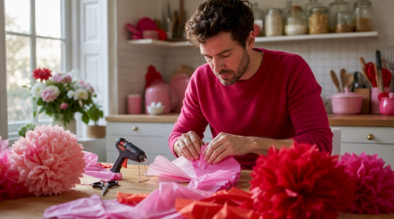 Manos listas para empezar a crear con materiales básicos para manualidades
