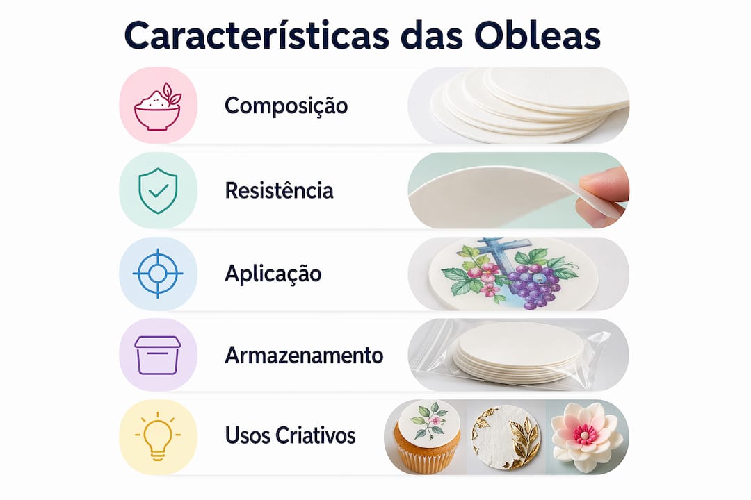 Infográfico: tudo o que precisa de saber sobre as principais características das folhas de obreia para decoração