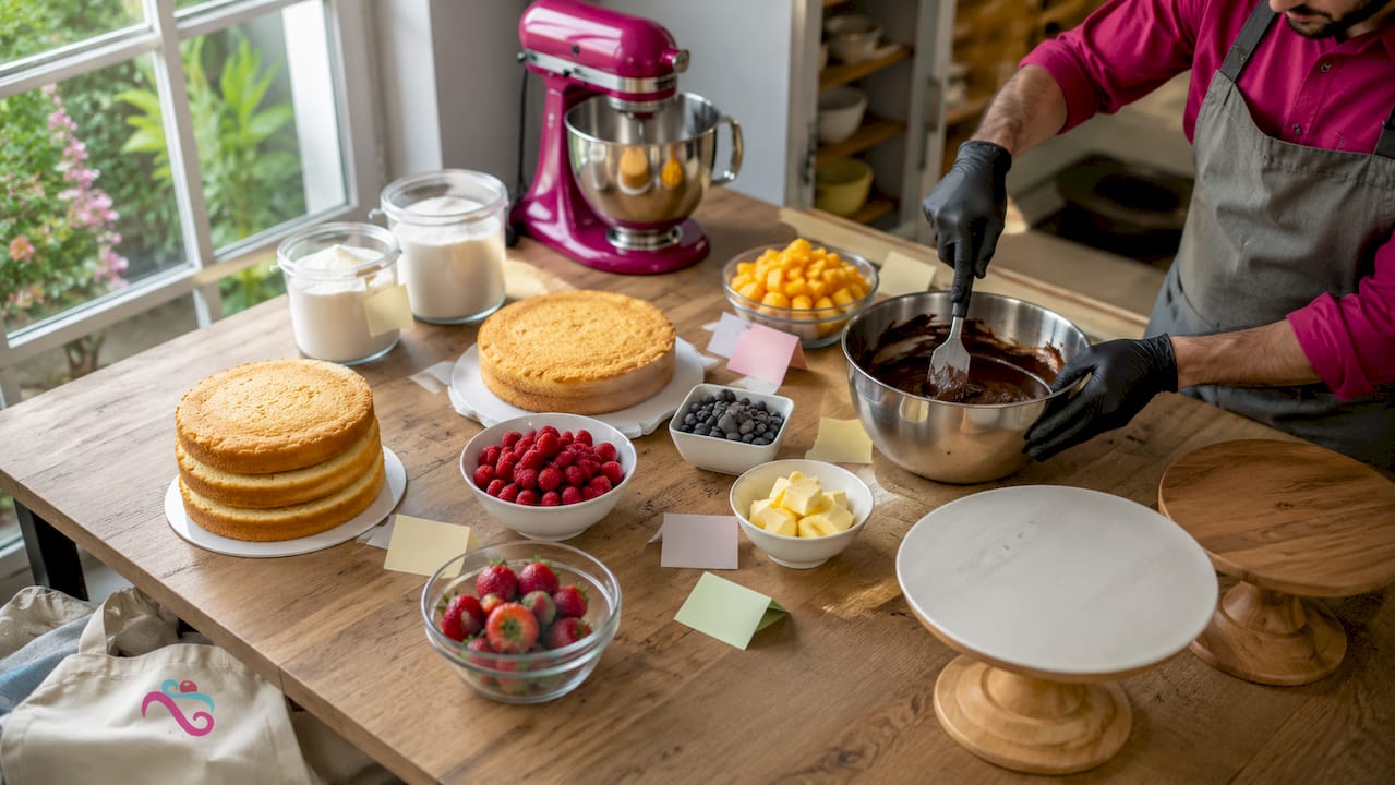 Opciones de ingredientes y rellenos para tartas que se mantienen perfectas durante horas sobre la mesa