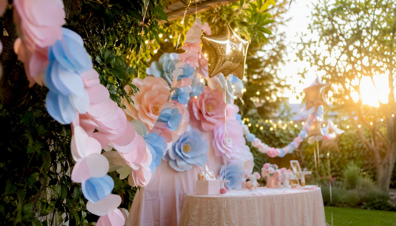 Detalles y adornos para fiestas de princesas en tonos pastel