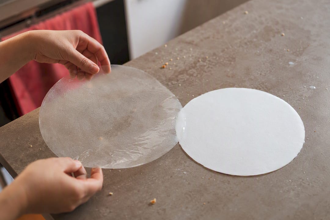 Oblea comestible y papel de azúcar juntos