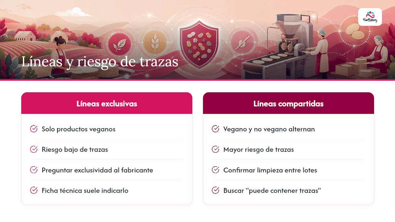 Diagrama que muestra el riesgo de contaminación cruzada en la producción de obleas