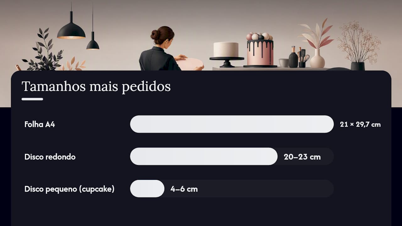 Papel de oblea, folha de glaseado ou topper: qual escolher? — overview diagram