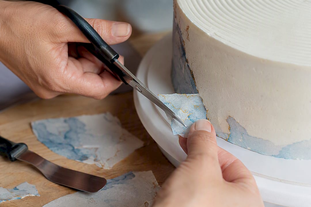 Corte de wafer para superfície curva