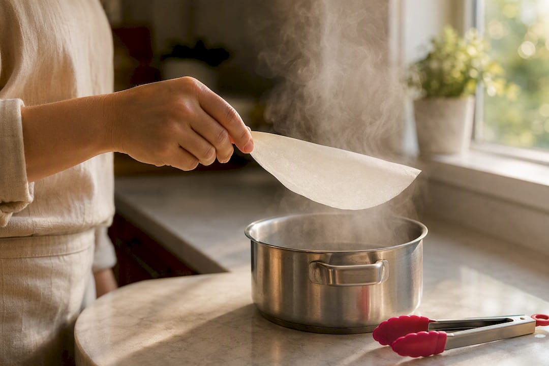Lámina comestible al vapor suave