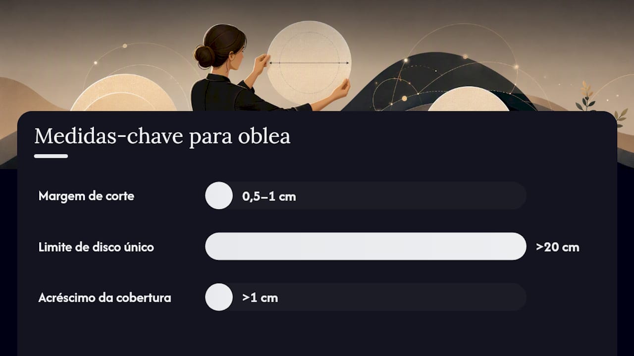 Como medir a sua tarta e decidir entre disco, rectângulo ou vários toppers — overview diagram