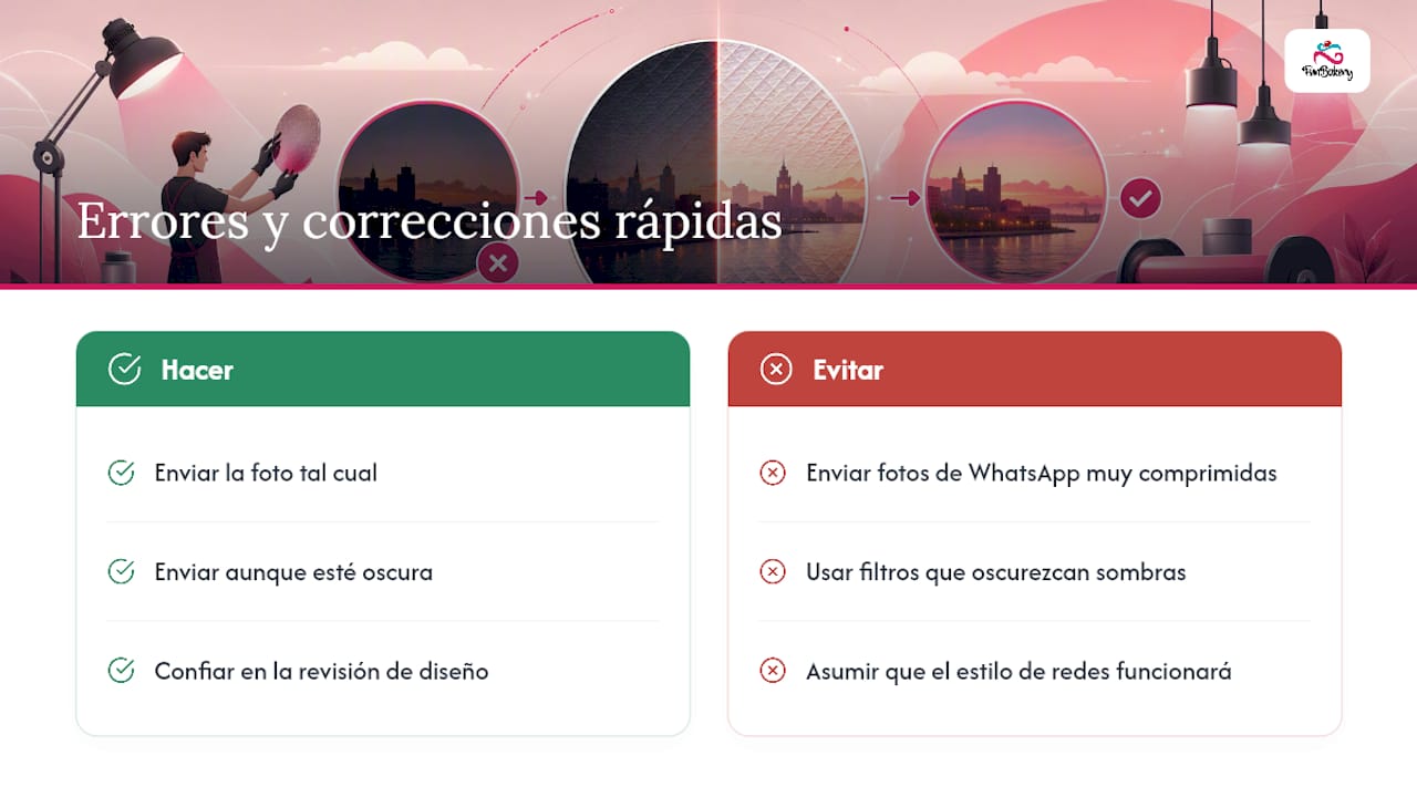 Lo que ve Funbakery: errores frecuentes y cómo se corrigen — overview diagram