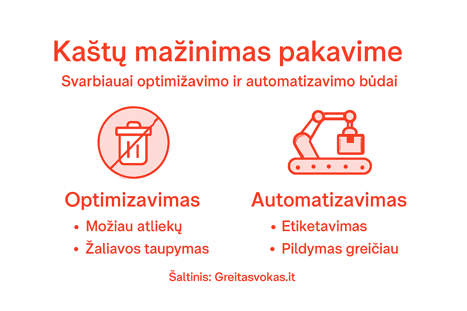 Infografikas apie tai, kaip optimizuoti išlaidas ir automatizuoti procesus