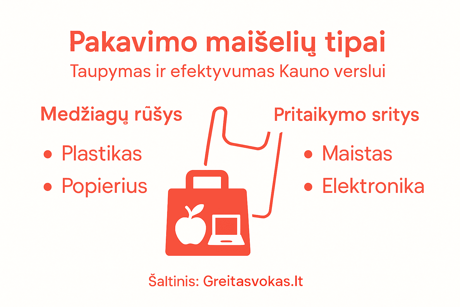 Vizualus gidas: kokie būna maišeliai ir kam jie tinkamiausi