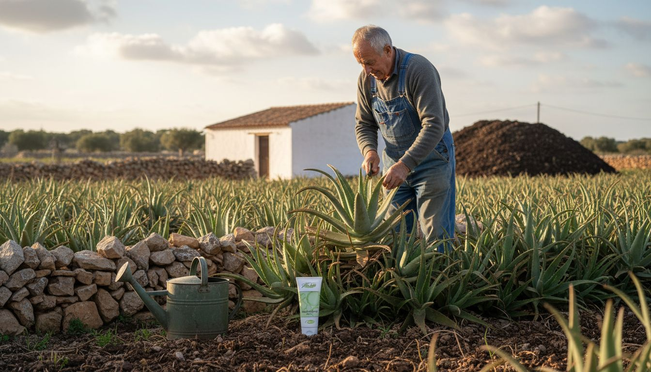 Aloe Vera wird auf unserer Farm nach bewährter Tradition von Hand geerntet.