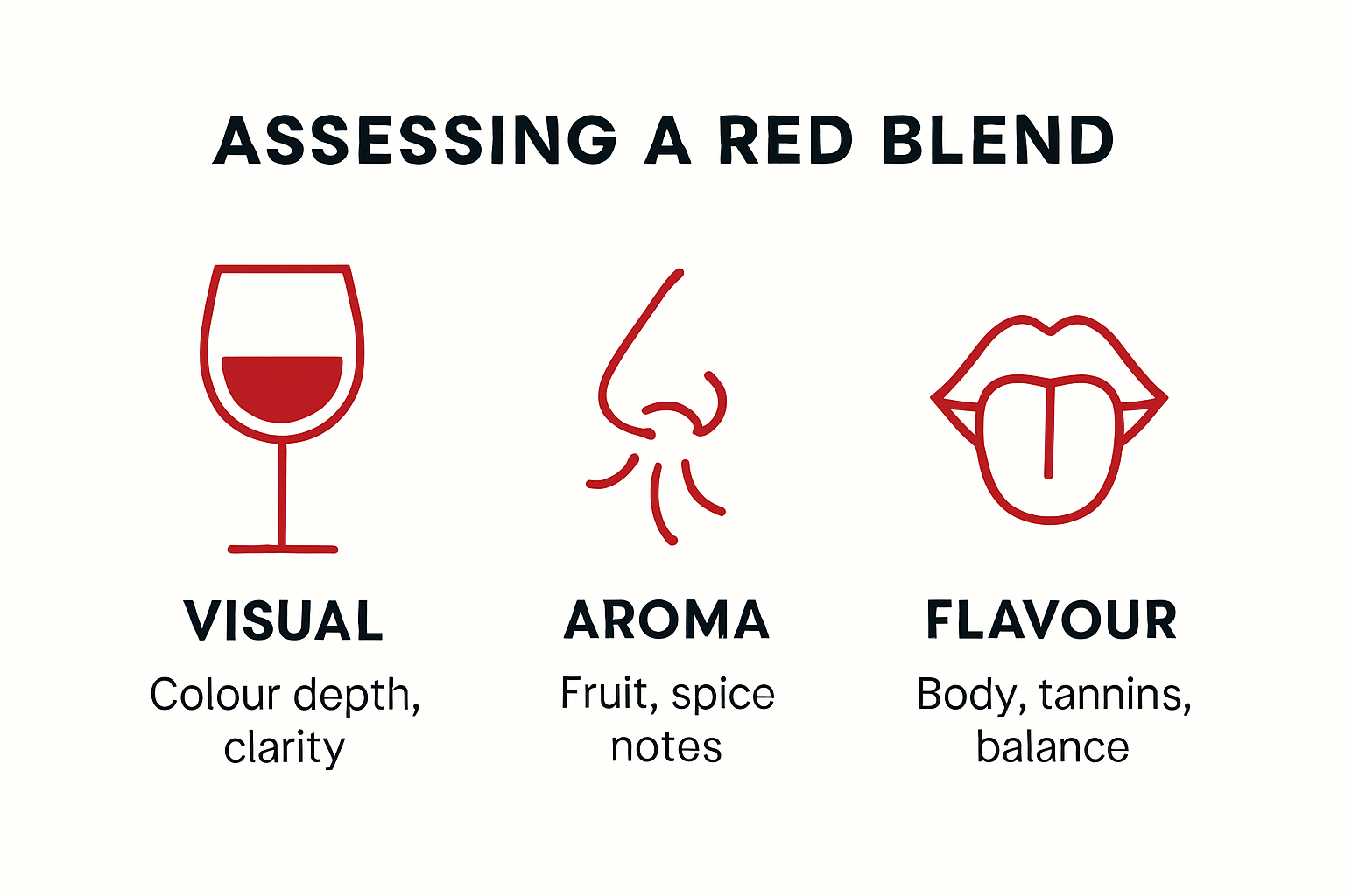 How to spot a great value red blend infographic