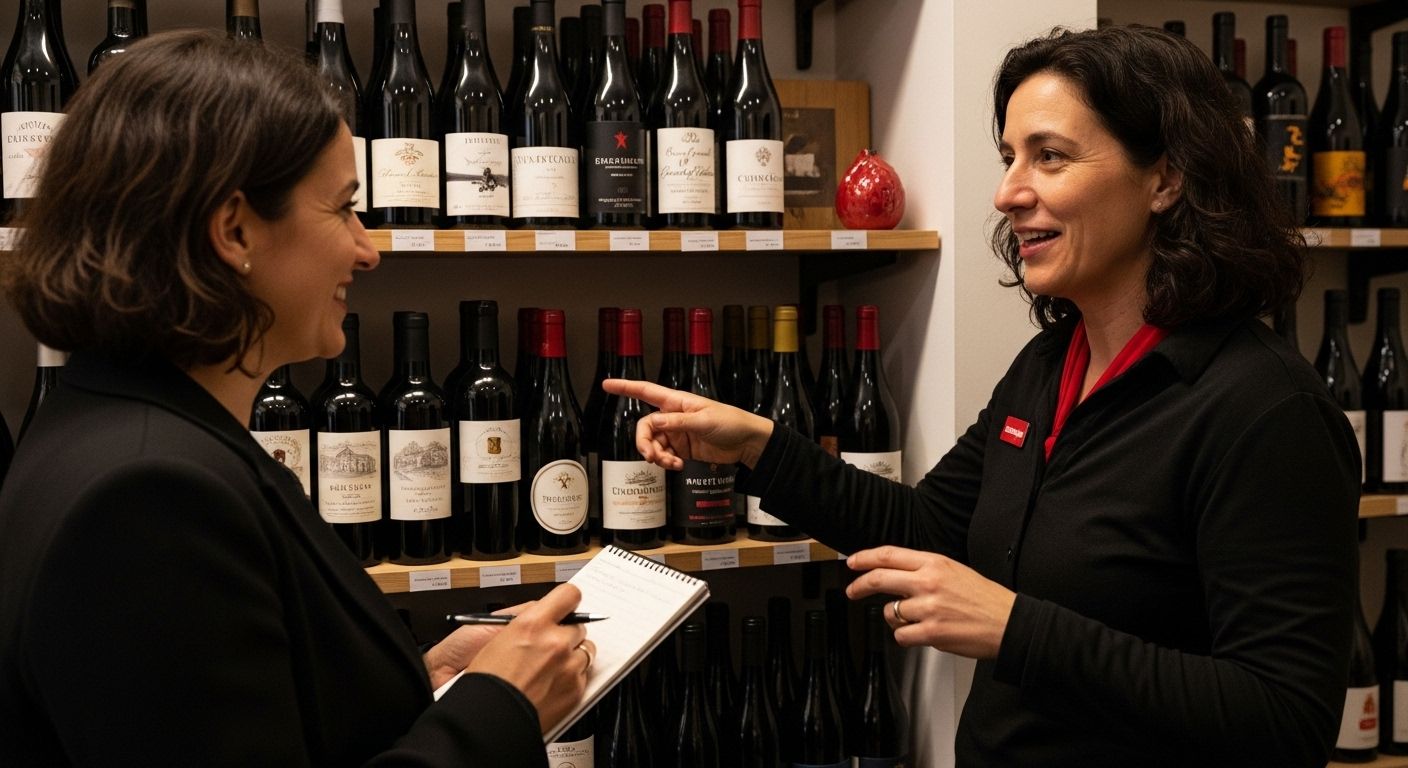 wine shop interaction