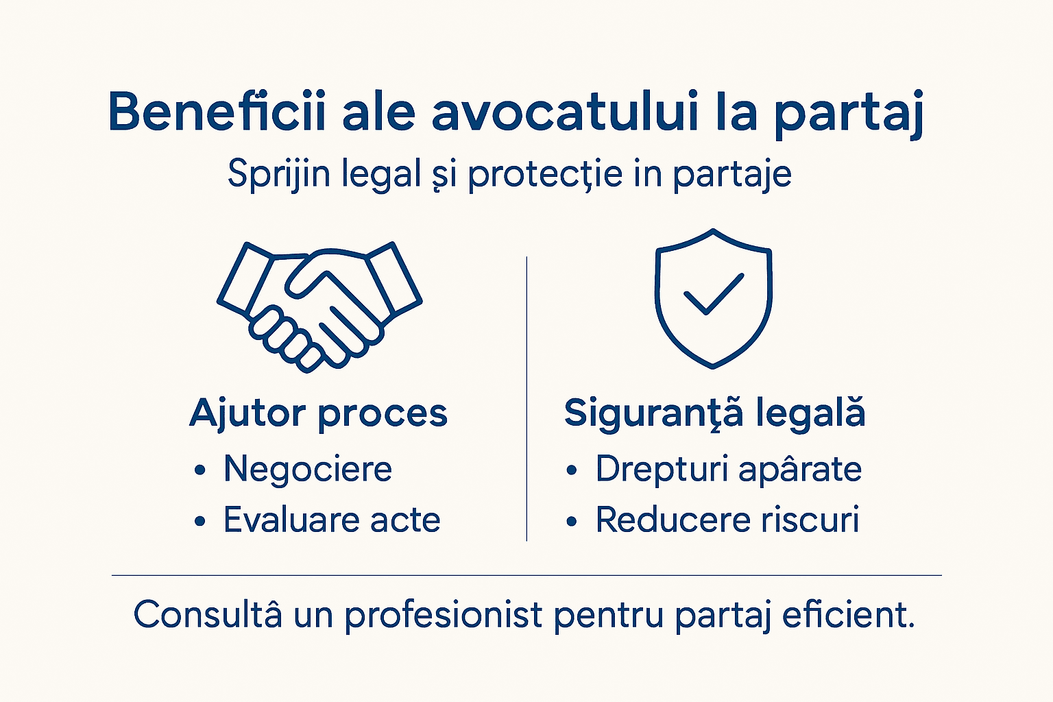 Infografic: avantaje când apelezi la un avocat pentru partaj