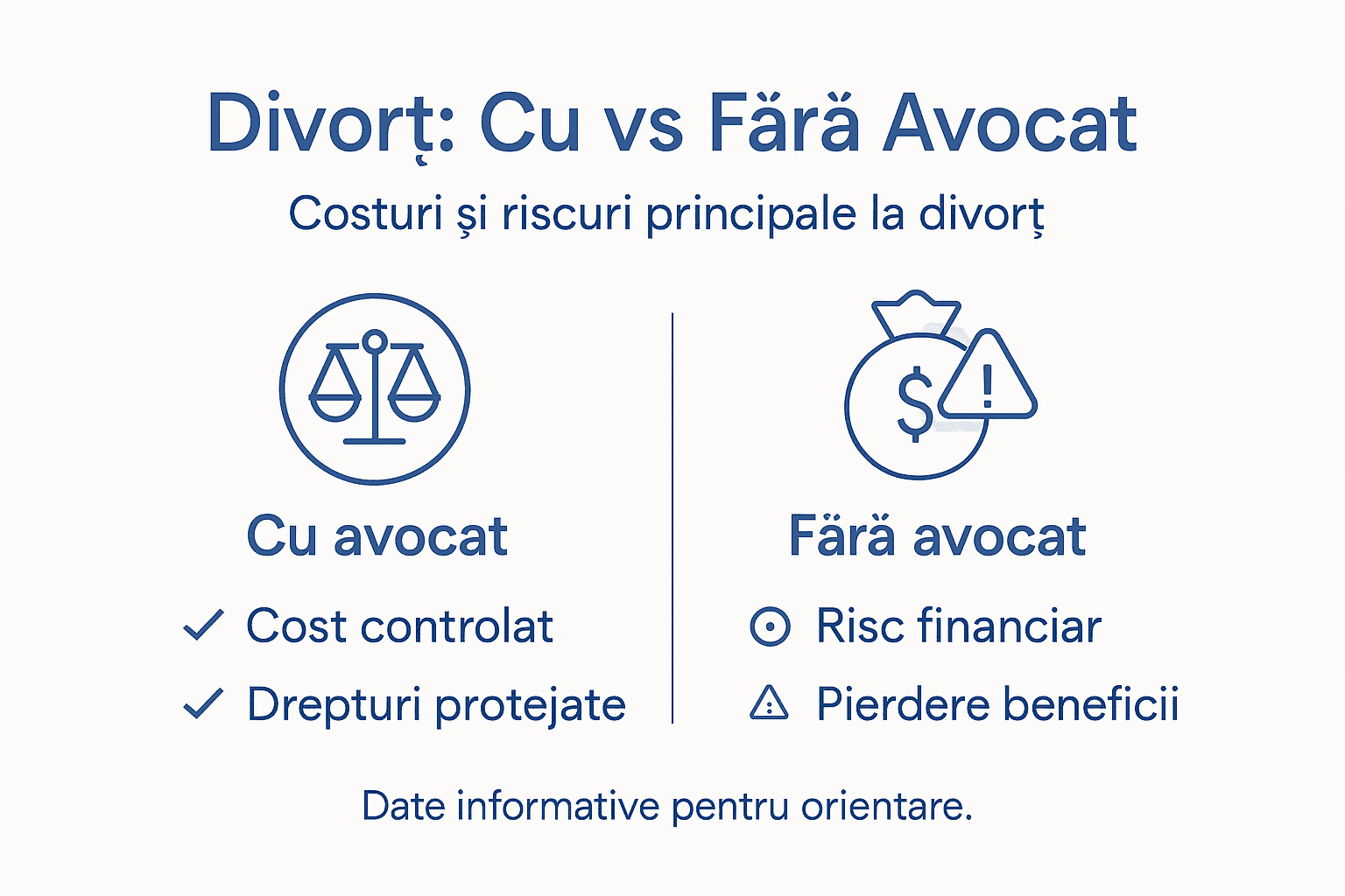 Ghid vizual: Ce trebuie să știi despre divorț, cu sau fără ajutorul unui avocat