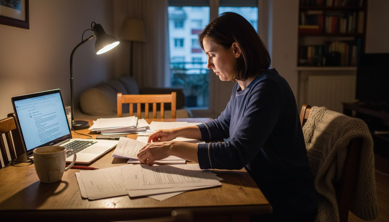 Mama strânge acasă toate actele necesare pentru dosarul de custodie.