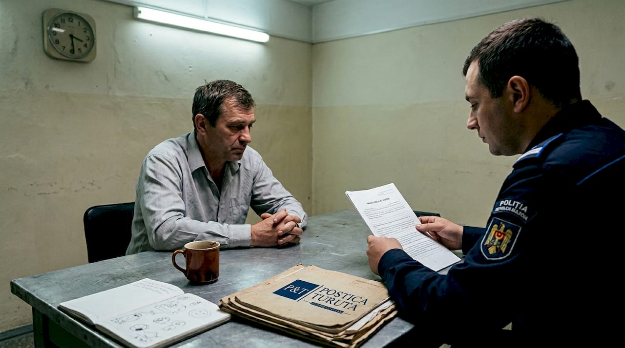 Suspectul refuză să răspundă la întrebări în timpul audierii