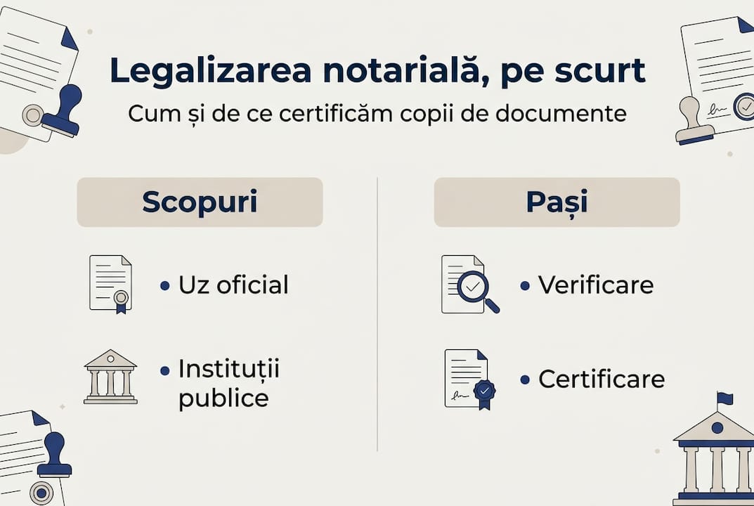 Infografic: Ce înseamnă legalizarea notarială, la ce folosește și care sunt etapele de urmat