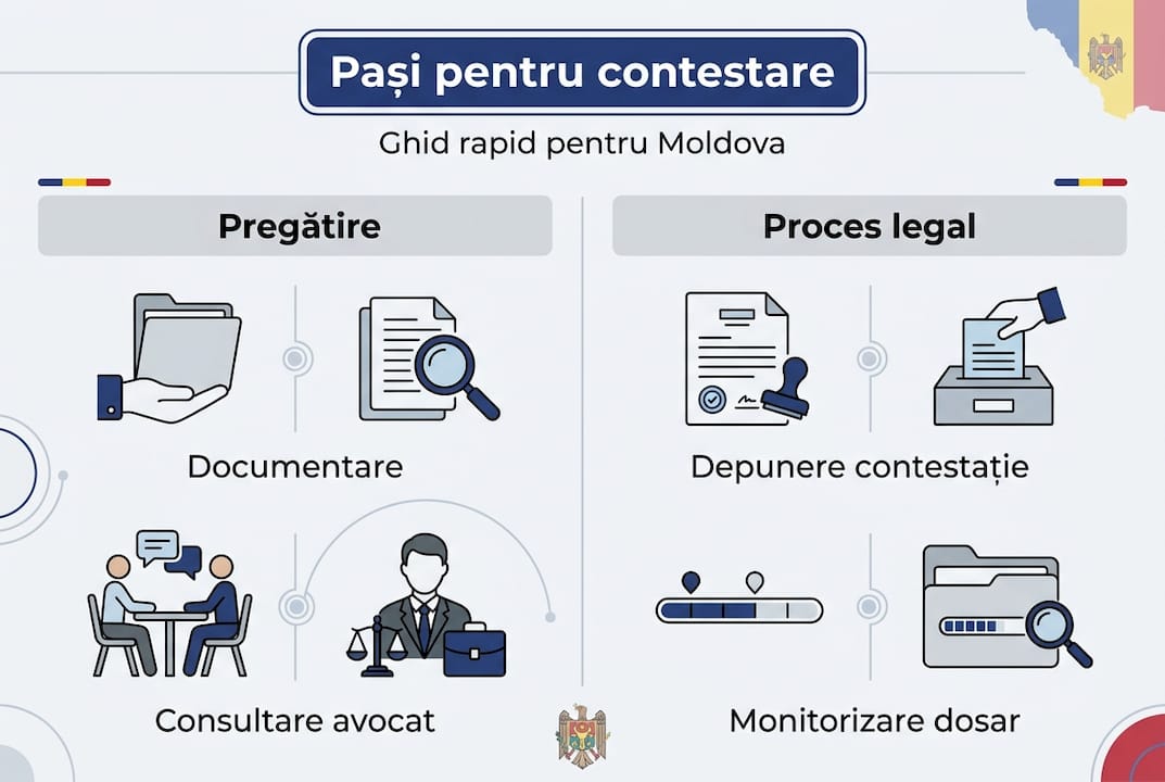 Infografic: Cum poți contesta o acuzație penală – pașii esențiali