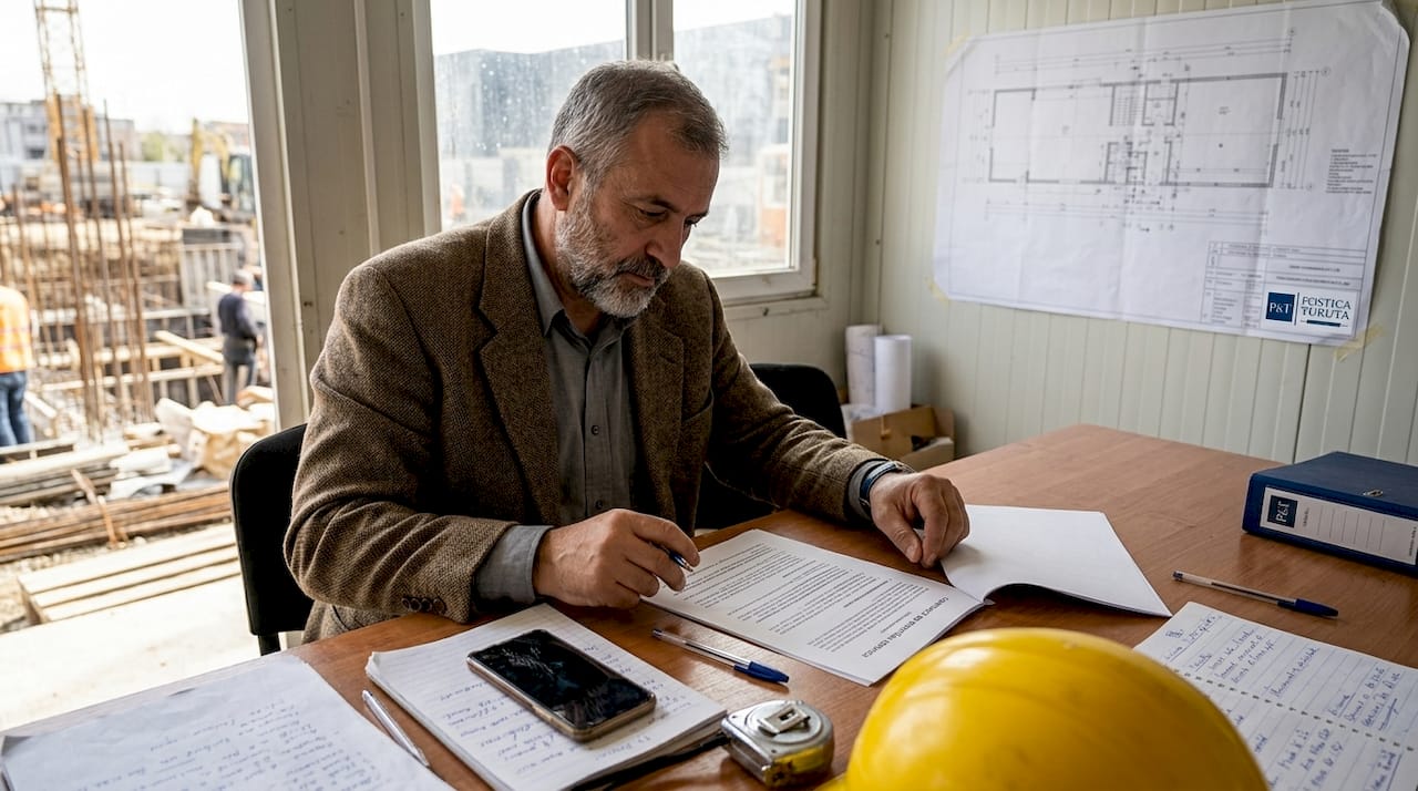 Analiza și actualizarea contractului de antrepriză direct pe șantier