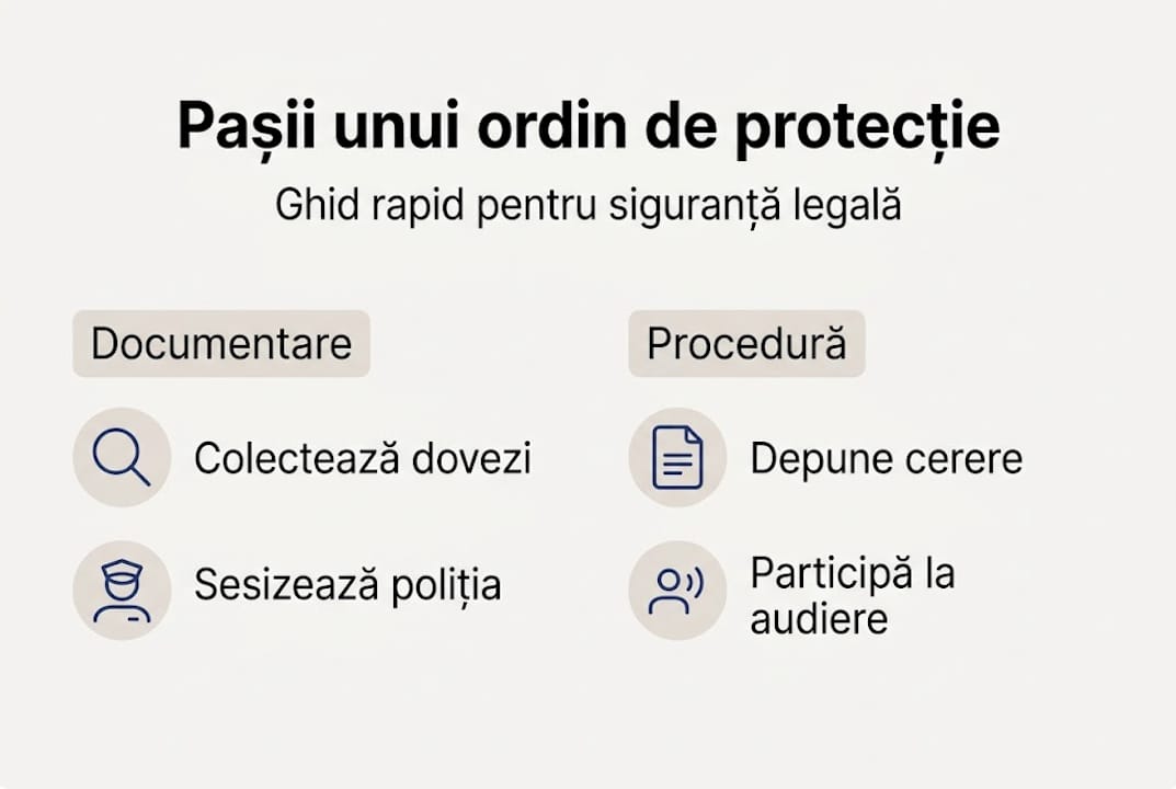 Ghid vizual: ce trebuie să faci pentru a obține un ordin de protecție